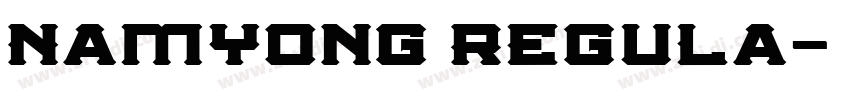 NamYong Regula字体转换